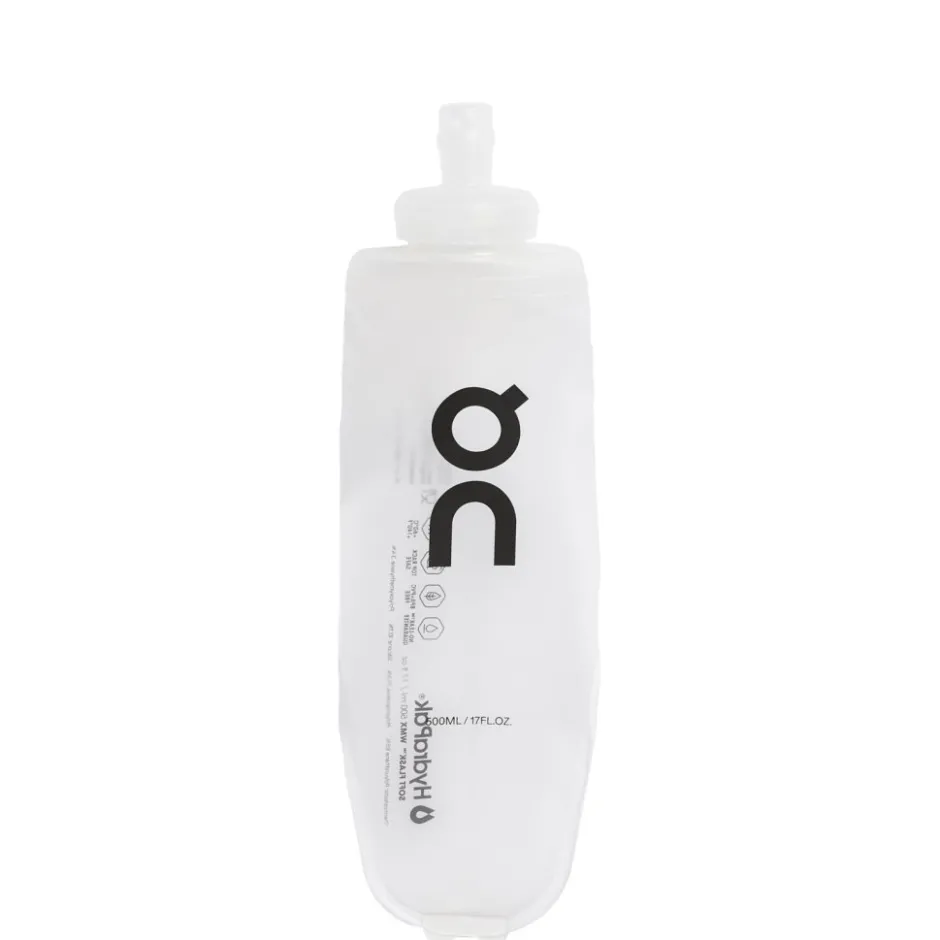 Bidons < On Running On Soft Flask 500ml - Translucent | Black