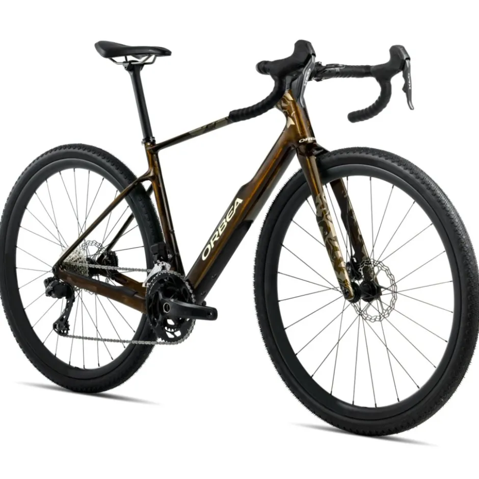 Gravelbikes Bikepacking < Orbea TERRA 31eTEA 1X - Riva XPR A Gravebike - 2026 - Carae Carbon View (go)