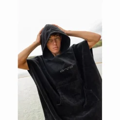 Zwemhulpmiddelen|Accessoires < Orca Katoen Badponcho - zwart