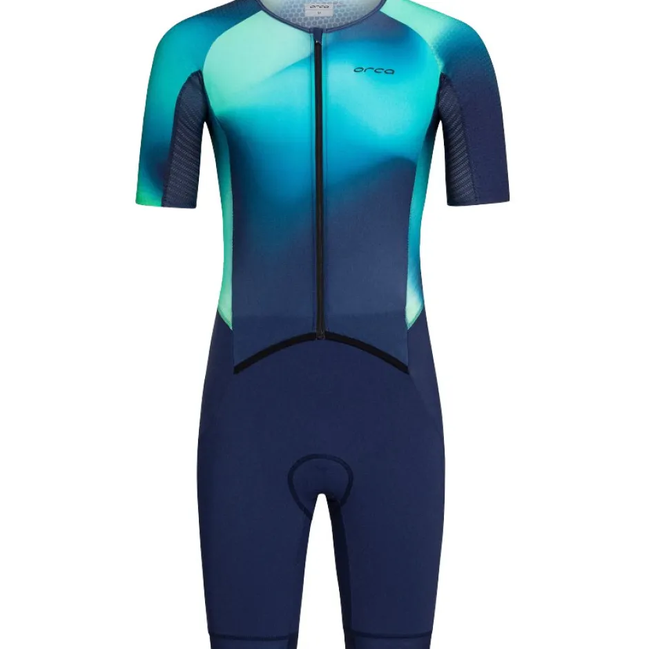 Trisuits|Trisuits < Orca Athex Aero Race V2 Triuit Heren - green print