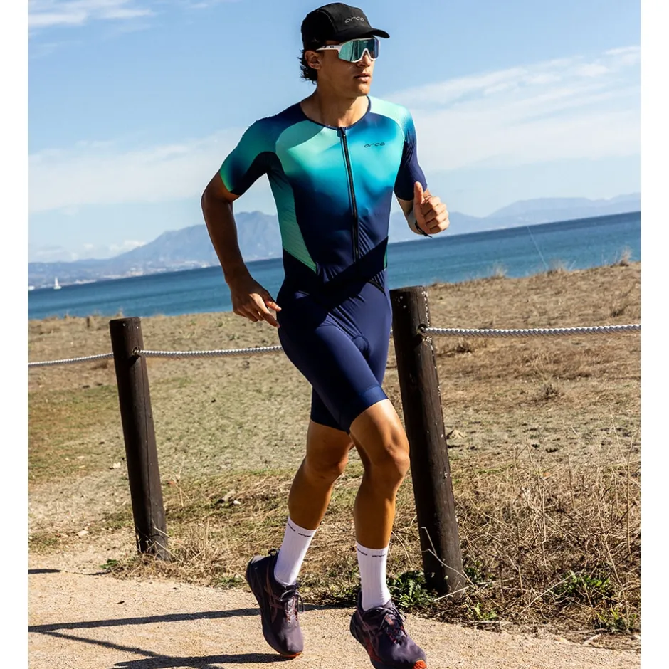 Trisuits|Trisuits < Orca Athex Aero Race V2 Triuit Heren - green print