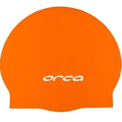 Orca Silicone Badmuts - high vis orange