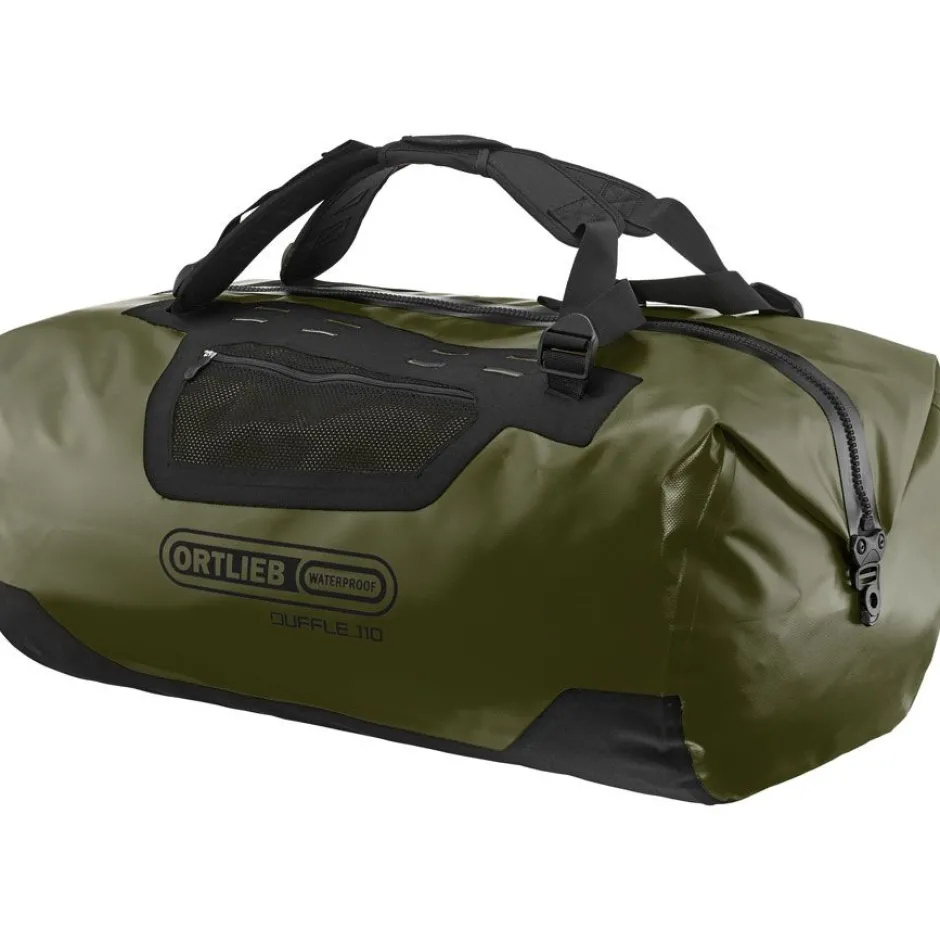 Reistassen & Sporttassen|Reistassen & Sporttassen < ORTLIEB Duffle - Reistas - 110L - olive-black
