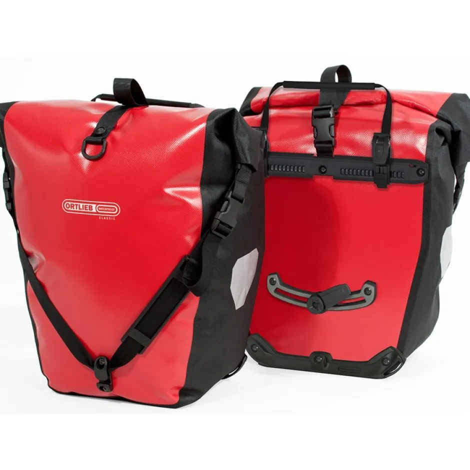 Bagagedragertassen < ORTLIEB Back-Roller Classic - QL2.1 Bagagetas (Paar) - 2x20L - rood-zwart