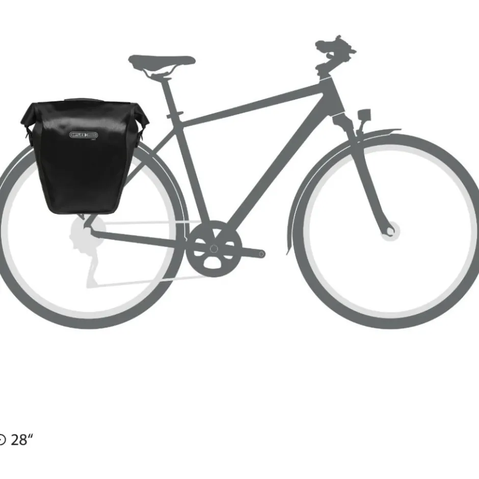 Bagagedragertassen < ORTLIEB Back-Roller Core Single - QL2.1 Bagagetas - 20L - zwart