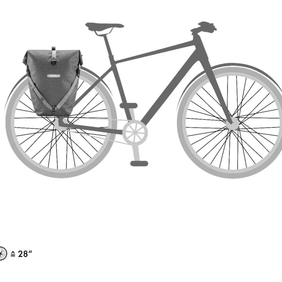 Bagagedragertassen < ORTLIEB Back-Roller Urban - QL2.1 Fietstas - 20L - ink