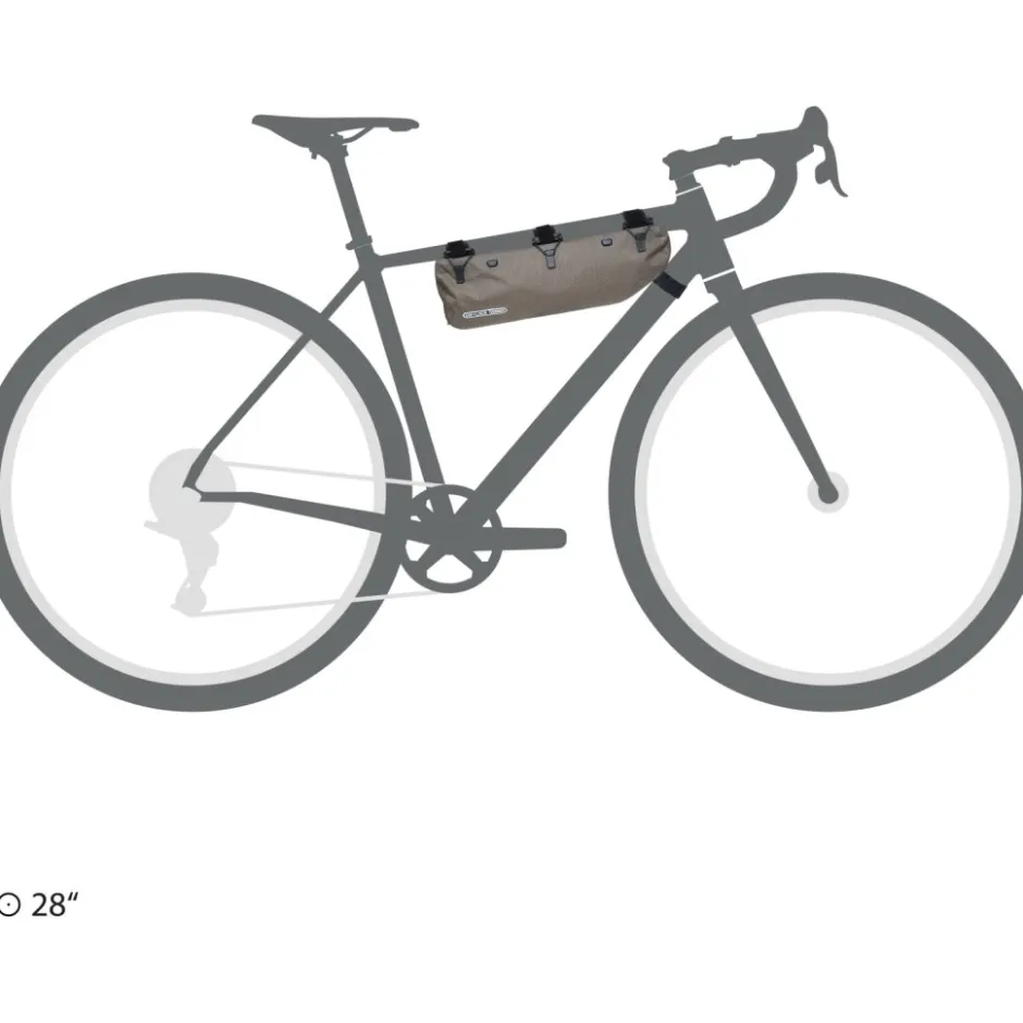 Frametassen|Top Tube Bag < ORTLIEB Frame-Pack RC Toptube Frametas - 3L - dark sand
