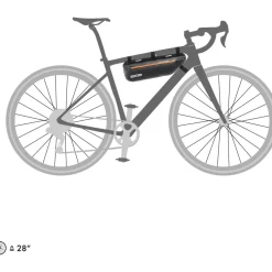 ORTLIEB Frame-Pack Toptube Frametas - 3L - zwart mat