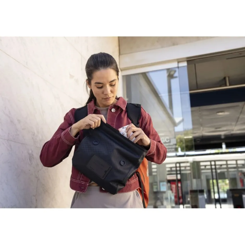 Overige Tassen & Etuis|Overige Tassen En Etuis < ORTLIEB Metrosphere Schoudertas - 3L - black embossed