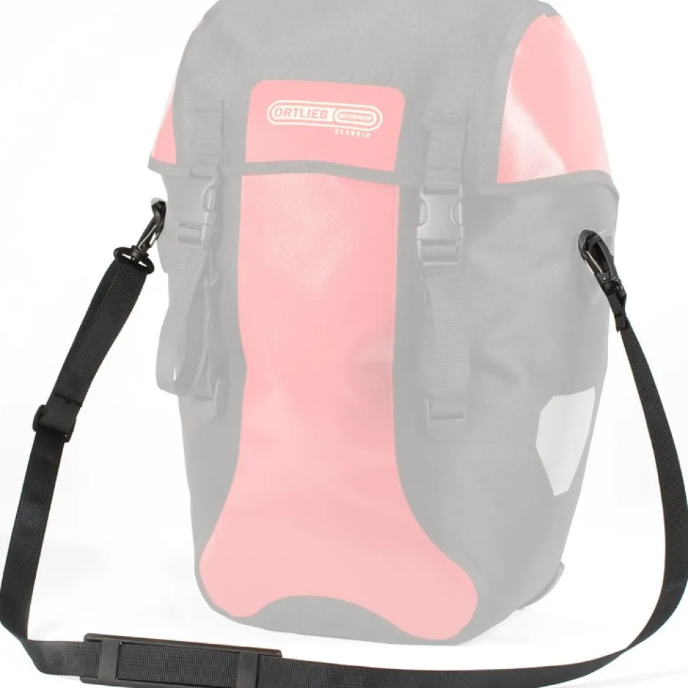 ORTLIEB Schouderriem met Karabijnhaak 145cm - zwart