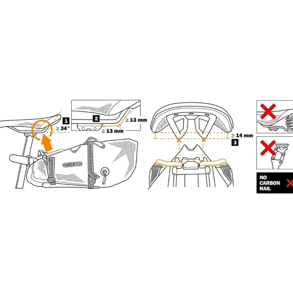 ORTLIEB Seat-Pack QR Zadeltas - 13L - dark sand