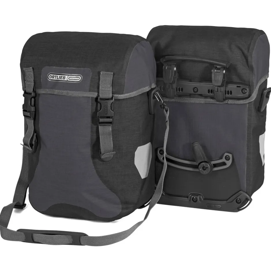 Bagagedragertassen < ORTLIEB Sport-Packer Plus - QL2.1 Fietstas (Paar) - 2x15L - granite-black