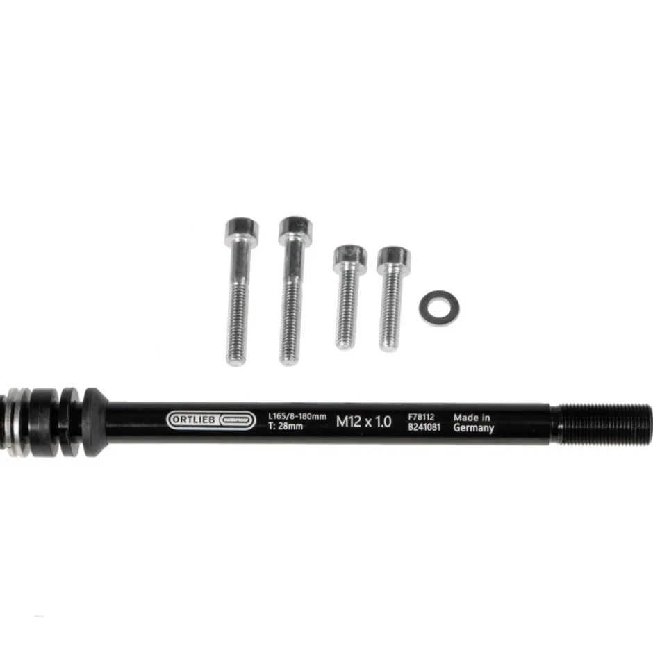 Snelspanners En Steekassen < ORTLIEB Thru Axle M6-Connector Steekas Aansluiting - M12x1.0 - 165/8-180mm