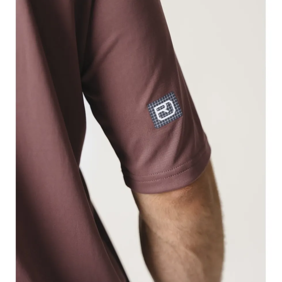 Ortovox Sequence Trail Heren-shirt met korte mouwen - dark linen