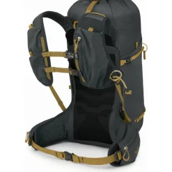 Rugzakken & Drinksystemen|Drinkrugzakken < Osprey Talon Velocity 30 Rugzak - S/M - Dark Charcoal/Tumbleweed Yellow