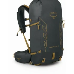 Rugzakken & Drinksystemen|Drinkrugzakken < Osprey Talon Velocity 30 Rugzak - L/XL - Dark Charcoal/Tumbleweed Yellow