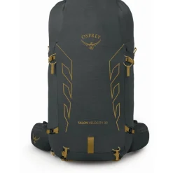 Rugzakken & Drinksystemen|Drinkrugzakken < Osprey Talon Velocity 30 Rugzak - L/XL - Dark Charcoal/Tumbleweed Yellow