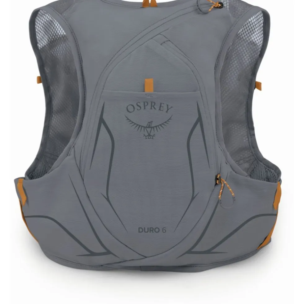 Osprey Duro 6 Heren Hardlooprugzak - L - Phantom Grey/Toffee Orange