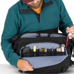 Messenger Bags En Schoudertassen < Osprey Metron 18 Messenger Bag - Black/Anchor Blue