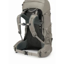 Rugzakken & Drinksystemen < Osprey Renn 65 Trekking Rugzak Dames - Pediment Grey/Linen Tan