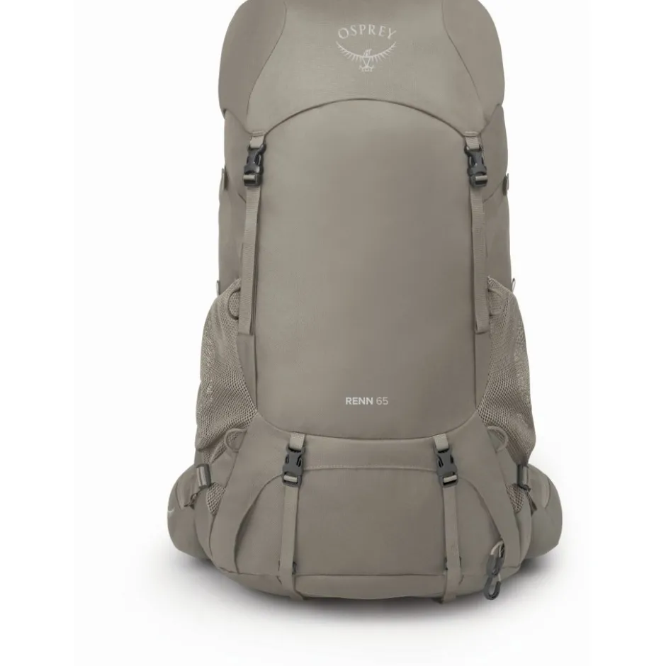 Rugzakken & Drinksystemen < Osprey Renn 65 Trekking Rugzak Dames - Pediment Grey/Linen Tan