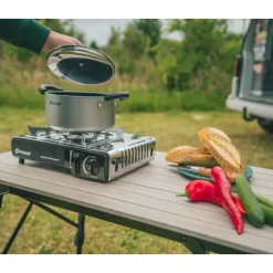 Outwell Appetizer Solo Gasguard Kampingkooker - zilvergrijs
