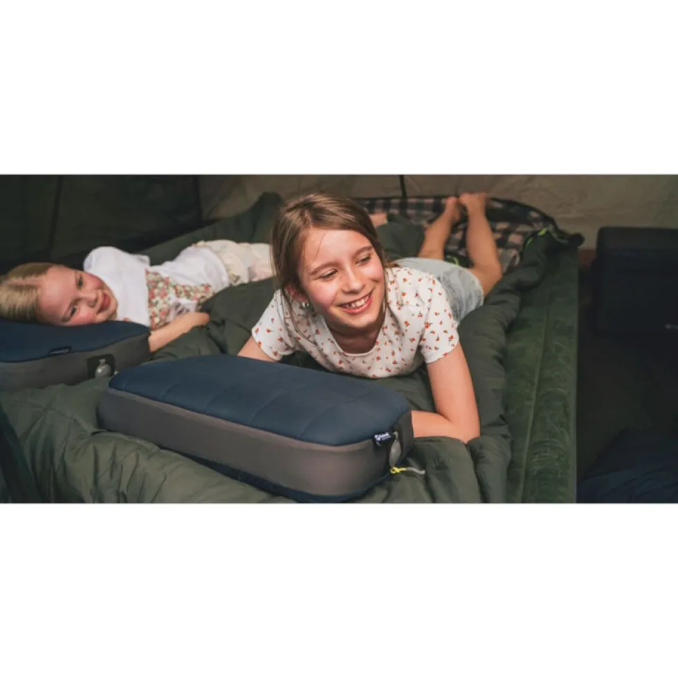 Outwell Memory Air Pillow Deluxe Kussen - blauw/grijs