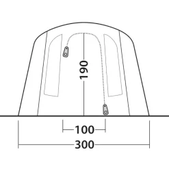 Outwell Sacramento 4 Air Tent - blauw