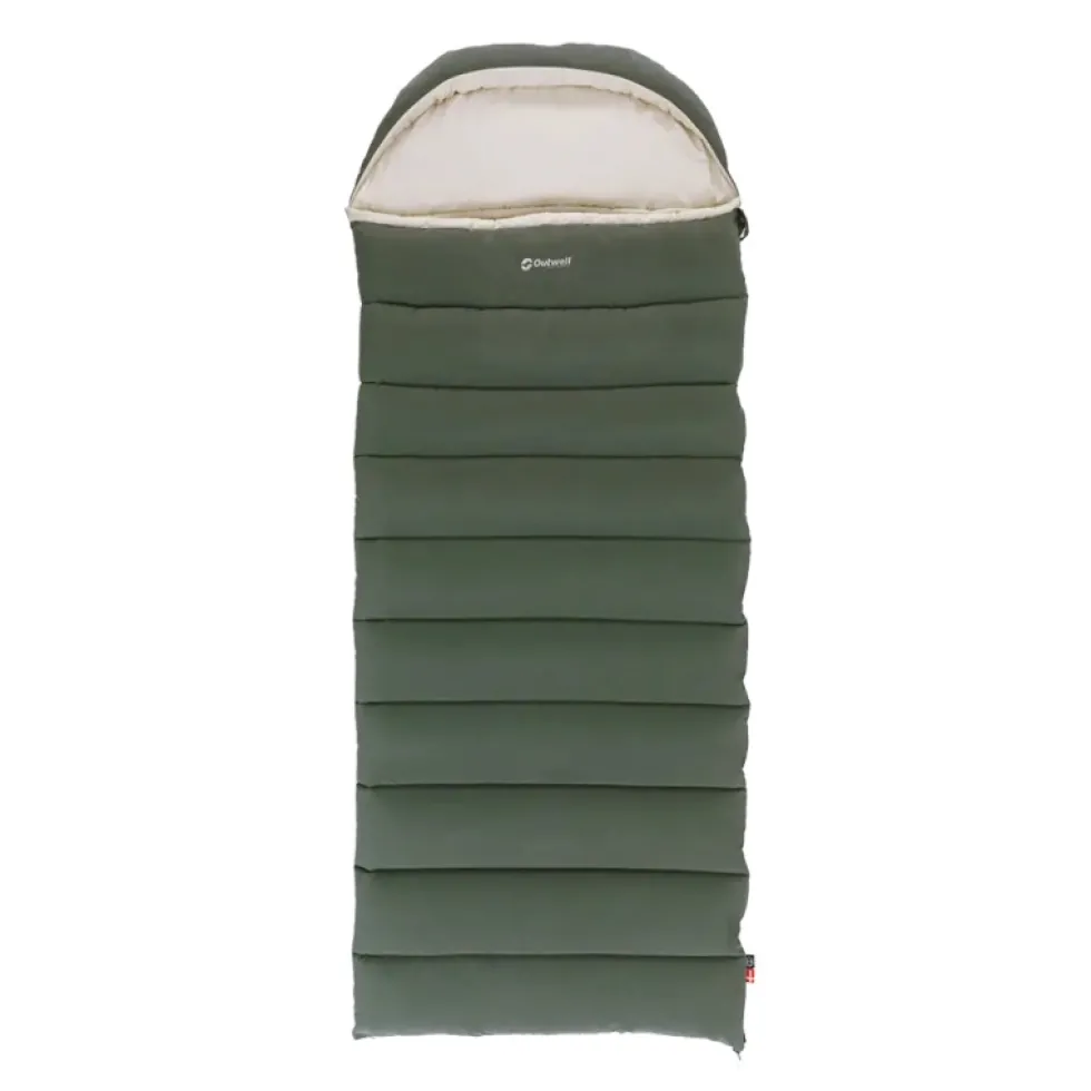 Outwell Constellation Lux Slaapzak - Rits links - groen