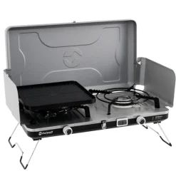 Kooktoestellen & Aanstekers < Outwell Merapi Pro Duo Deluxe Koker - zilvergrijs