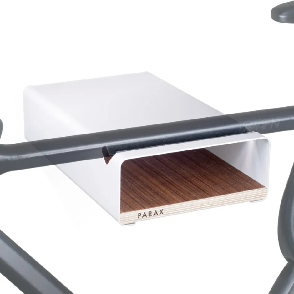 Muurbeugels < Parax S-Rack uurbeuge - White - Wanut