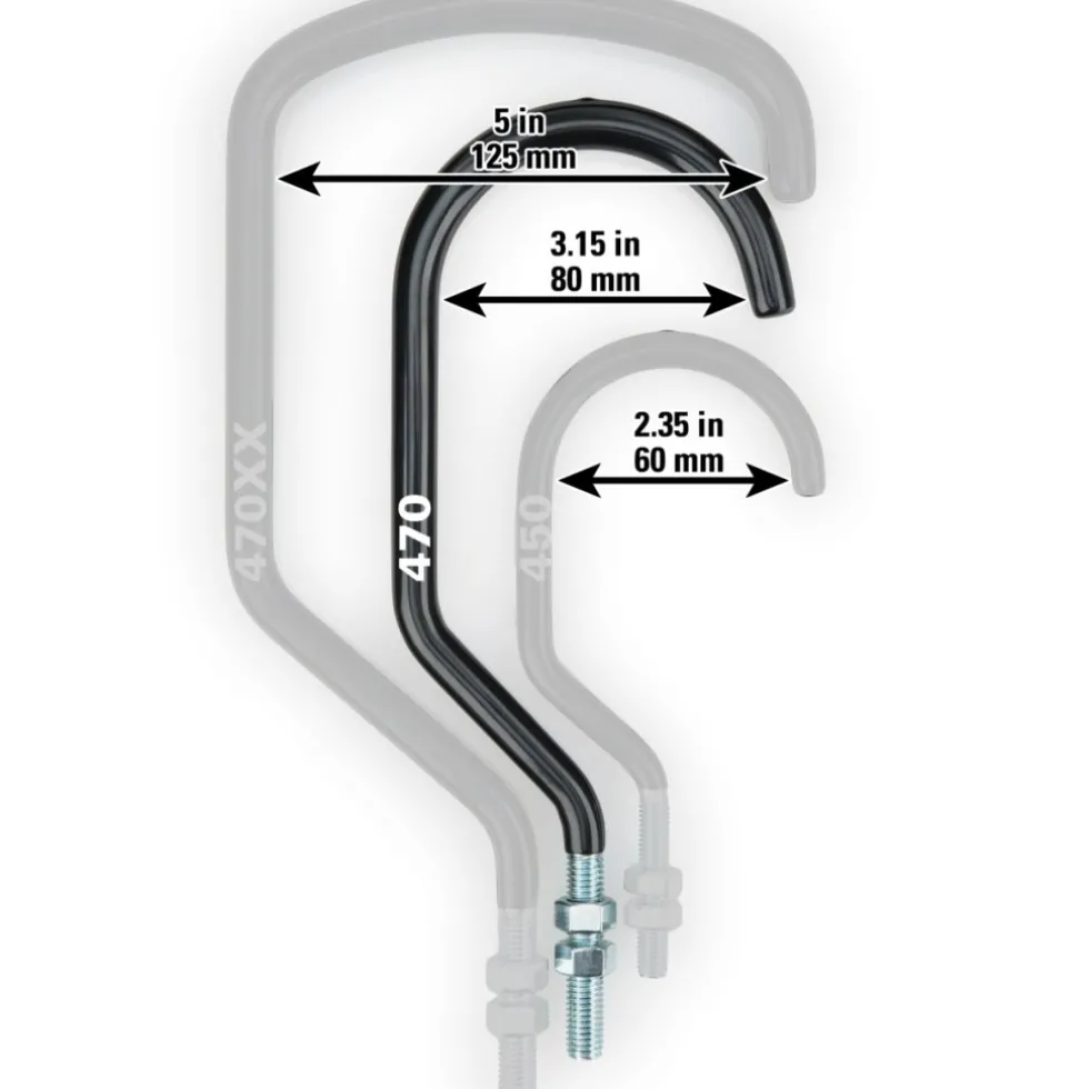 Park Tool 470 Oversize Plafondhaak - zwart