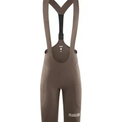 PEdALED E. Lightweight Fietsshort met Bretels Dames - Brown