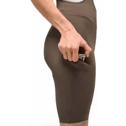 PEdALED E. Lightweight Fietsshort met Bretels Dames - Brown