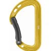 Petzl Spirit - Karabijnhaak - Gebogen Poort - geel