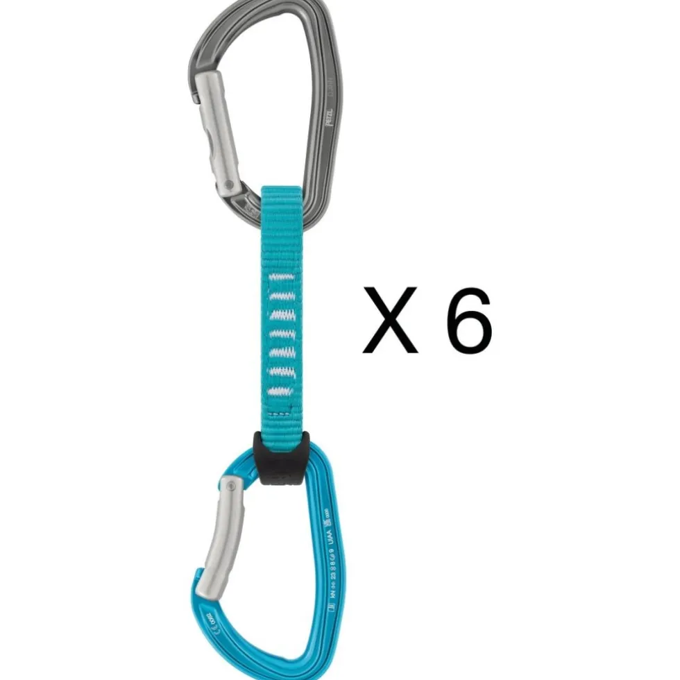 Petzl DJINN AXESS Quickdraw - 6-Pack - turquoise