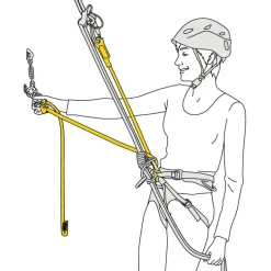 Petzl Klimmen met self-belay - Dual Connect Adjust - blue