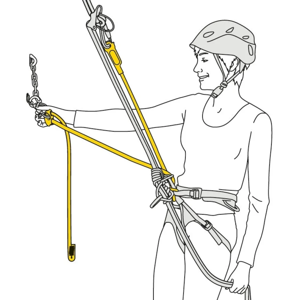 Petzl Klimmen met self-belay - Dual Connect Adjust - blue