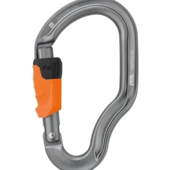 Petzl Vertigo Wire-Lock Karabijnhaak - grey / orange