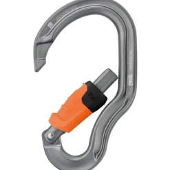 Petzl Vertigo Wire-Lock Karabijnhaak - grey / orange