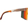 Pit Viper The Original Bril 2.0 - Actual Bush / HDPV Polarized Red