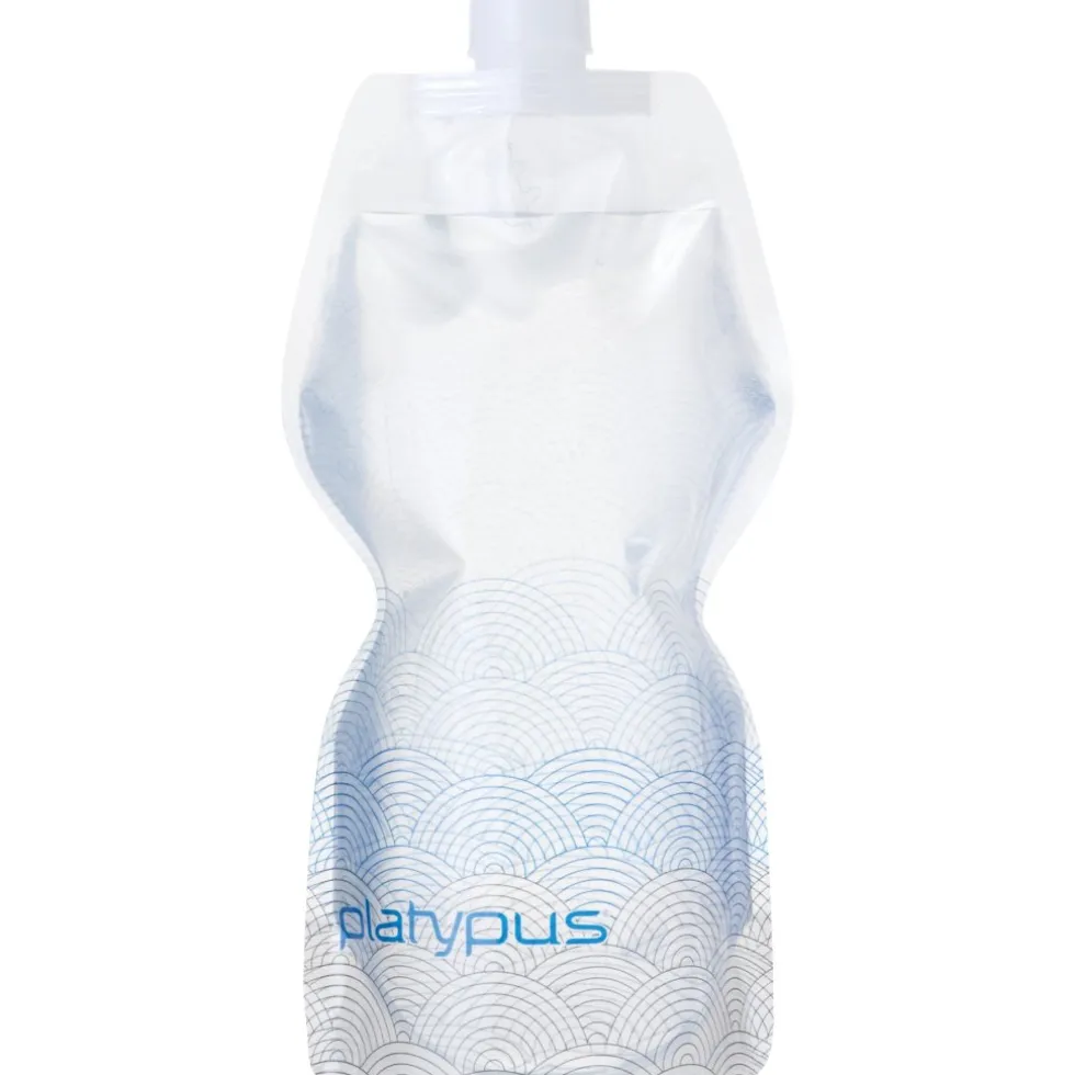 Platypus SoftBottle 1000ml Flexibele Drinkfles met Closure Cap - Waves