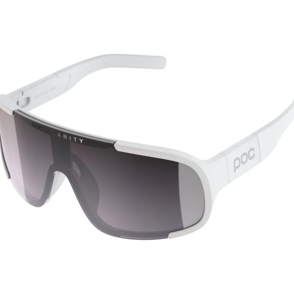 POC Aspire Mid Bril - Hydrogen White - Clarity Road/Sunny Silver
