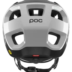 POC Cularis MIPS Helm - 8879 Uranium Black Matt/Hydrogen White with Logo