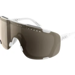 Mtb-Brillen|Racefietsbrillen < POC Devour Bril - Hydrogen White - Clarity Trail/Partly Sunny Silver | Clear 2025