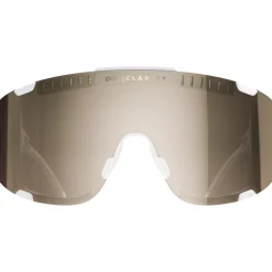 Mtb-Brillen|Racefietsbrillen < POC Devour Bril - Hydrogen White - Clarity Trail/Partly Sunny Silver | Clear 2025