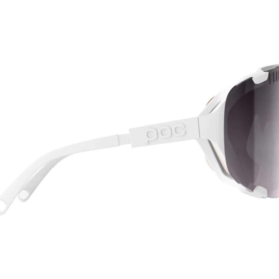 Mtb-Brillen|Racefietsbrillen < POC Devour Bril - Hydrogen White - Clarity Trail/Partly Sunny Silver | Clear 2025