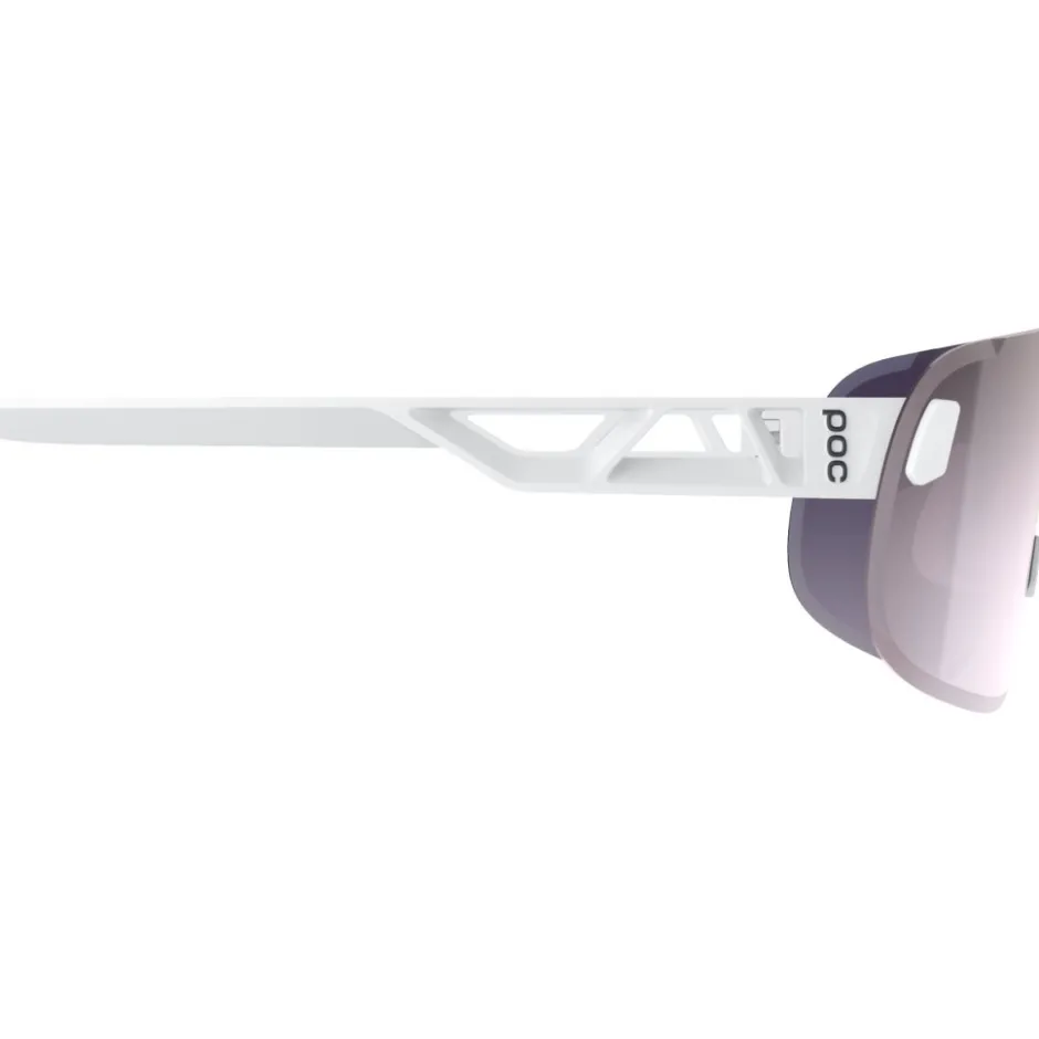 Mtb-Brillen|Racefietsbrillen < POC Elicit Zonnebril - Hydrogen White - Clarity Road/Sunny Silver