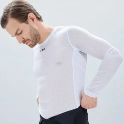 POC Essential Layer Shirt met Lange Mouwen Heren - 1001 Hydrogen White