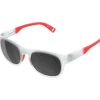 POC Evolve Bril Kinderen - Transparant Crystal/Fluo Orange - Clarity Pocito/Sunny Grey